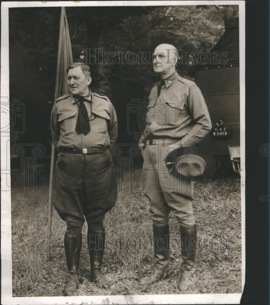 1936 Press Photo Pickert Brig Jen Army Police