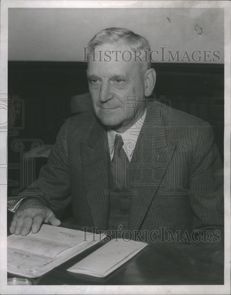 1936 Press Photo William A. Petzold Sr. J.L. Hudson Co,