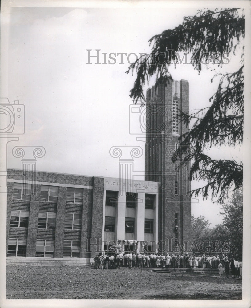 1949 Press Photo Dedication John Pierce Hall Centennial