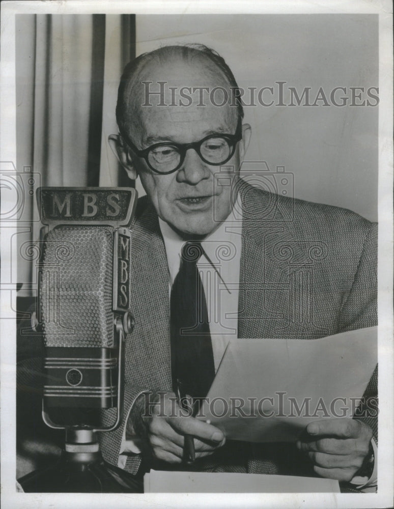 1955 Press Photo Joseph Deems Taylor Composer Music