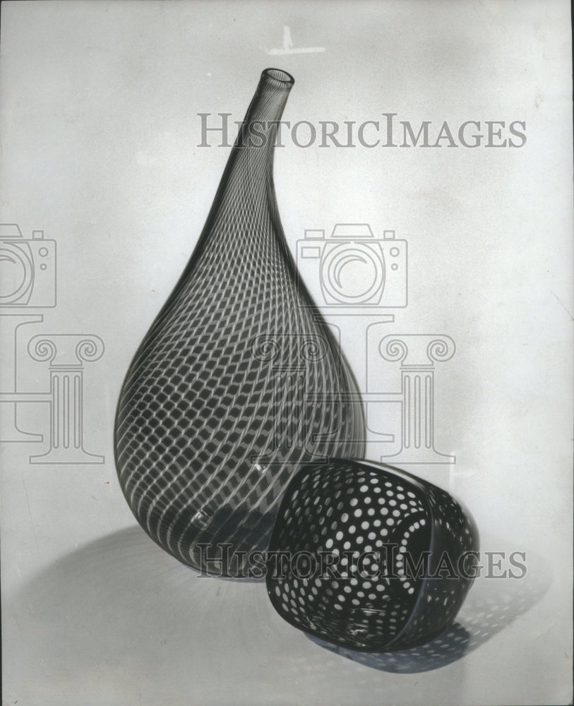 1955 Press Photo Glass Swedish Solid Material brittle