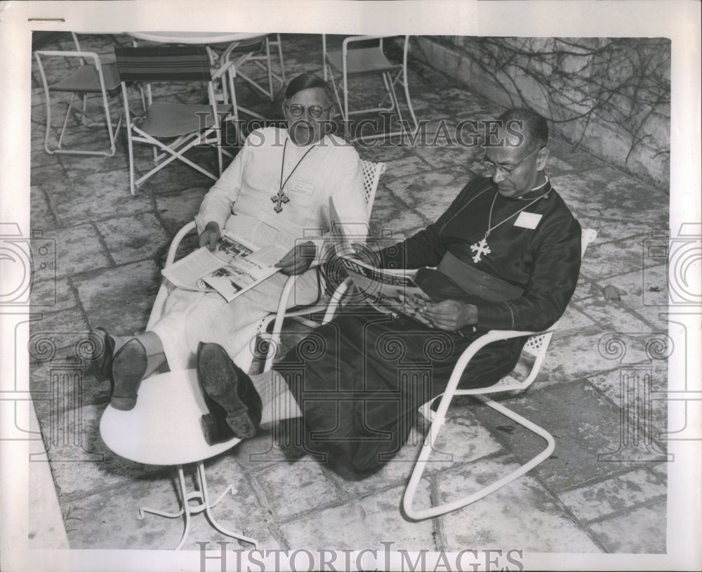 1954 Press Photo Rev William Q Lash Lakdasa Demel