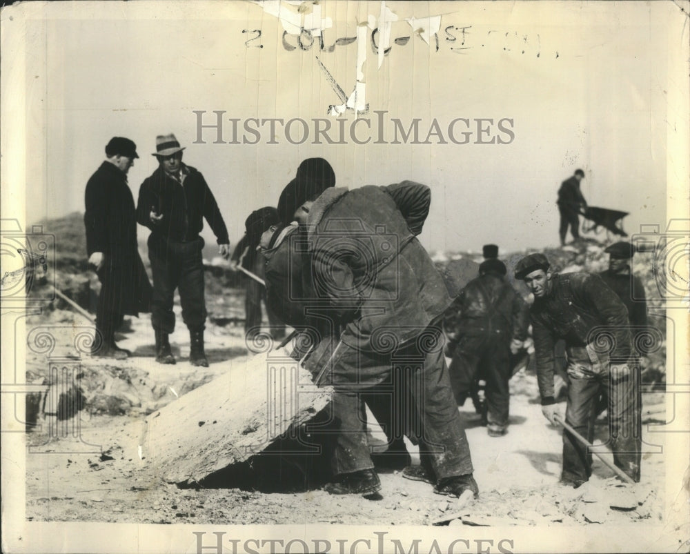 1934 Press Photo Works Progress Administration Labor