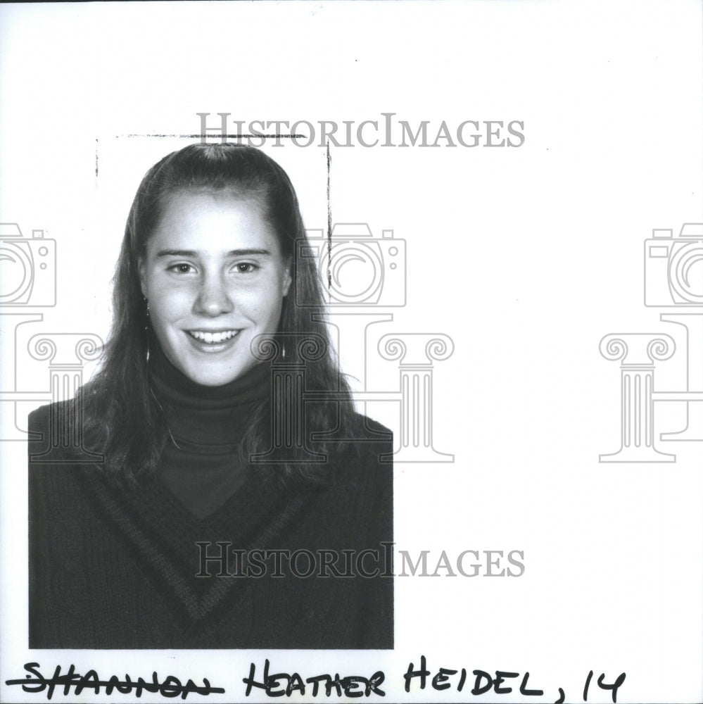 1989 Press Photo Heather Heidel Tennis