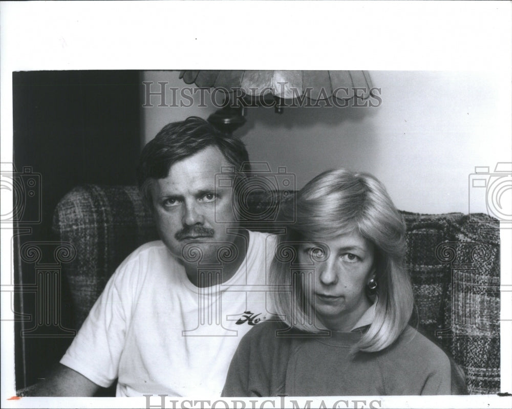 1991 Press Photo Edmund &amp; Barbara Patyk in their home