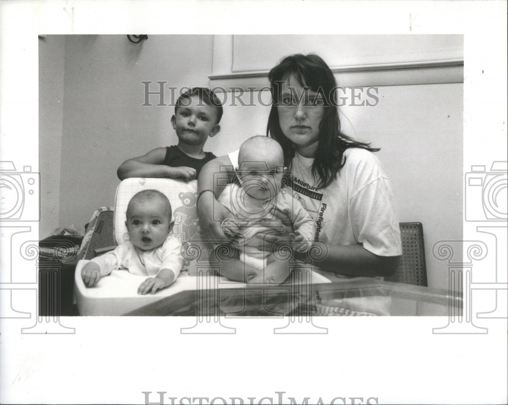 1991 Press Photo Heida Meister Kyle Brittney Rebecca