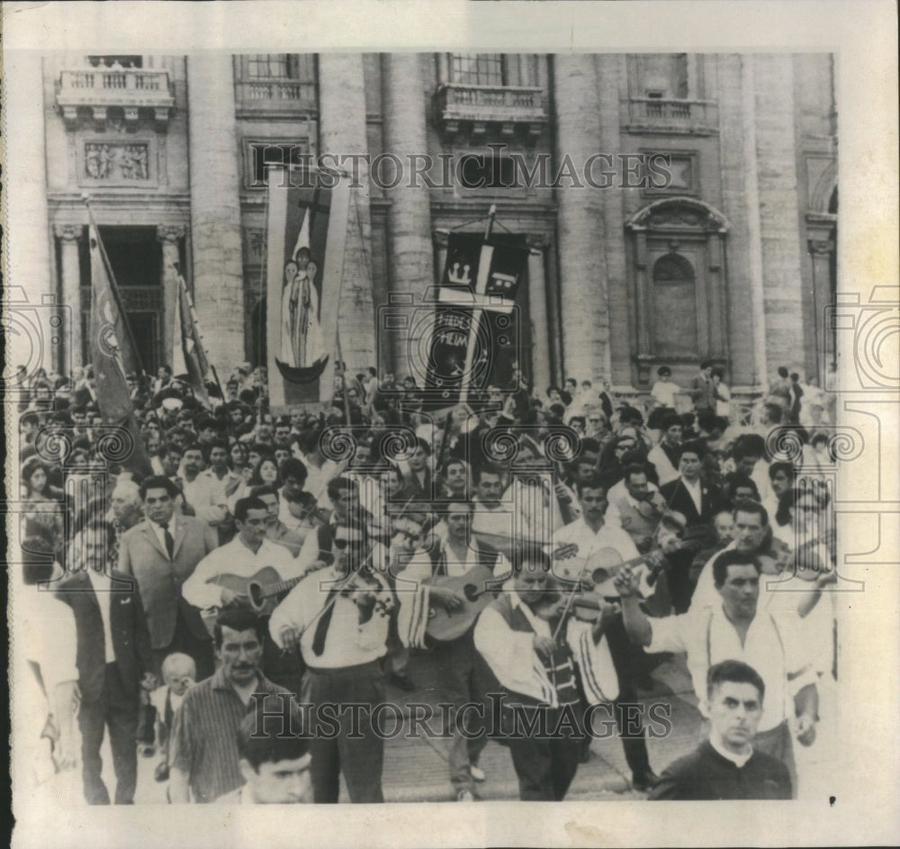 1965 Press Photo Gypsies Vatican Roman Catholic Gypsies