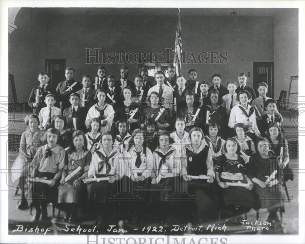 1987 Press Photo Integrated Class Bishop School Colle