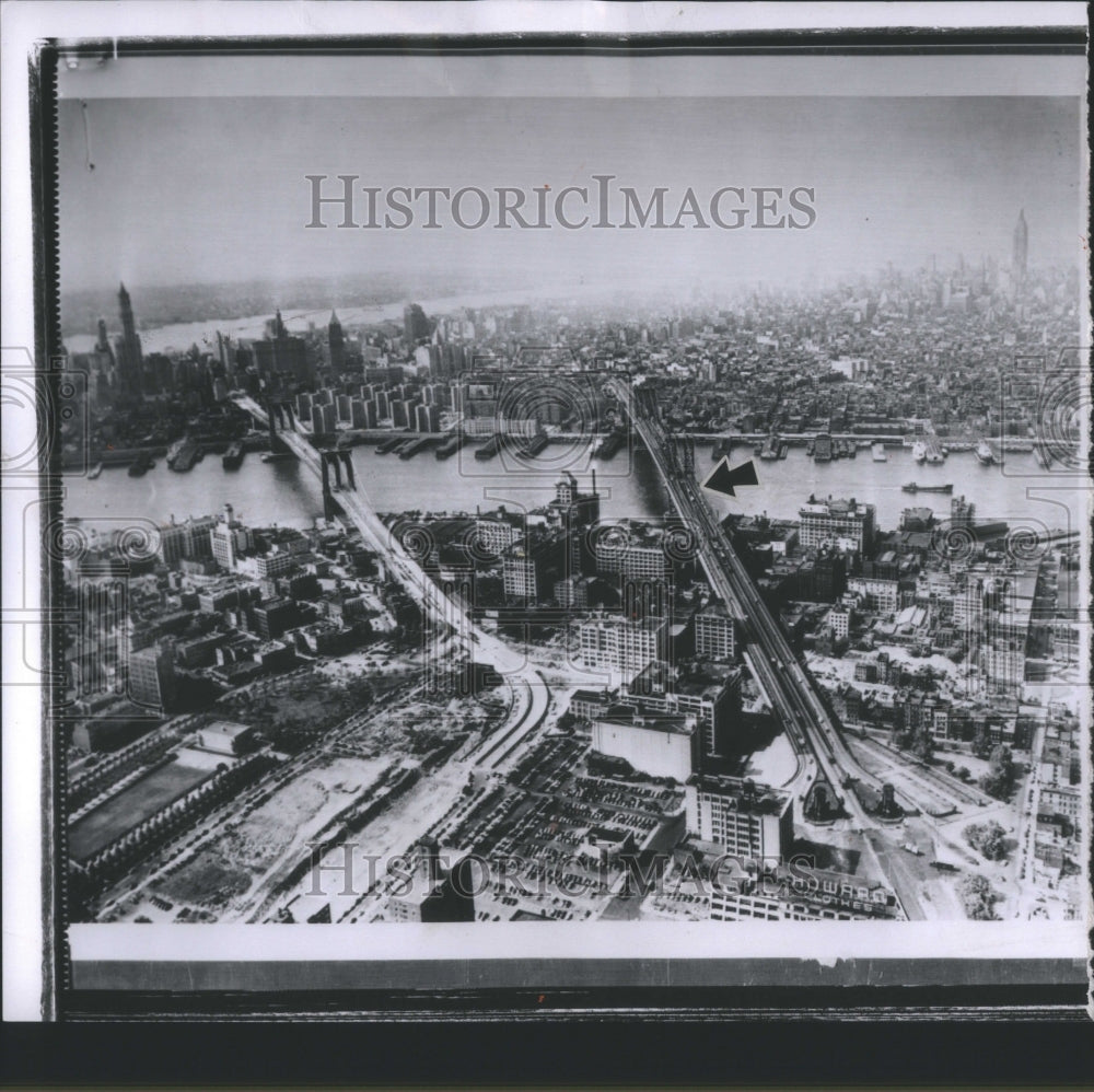 1953 Press Photo Empress Bay NEBRASH East river NY