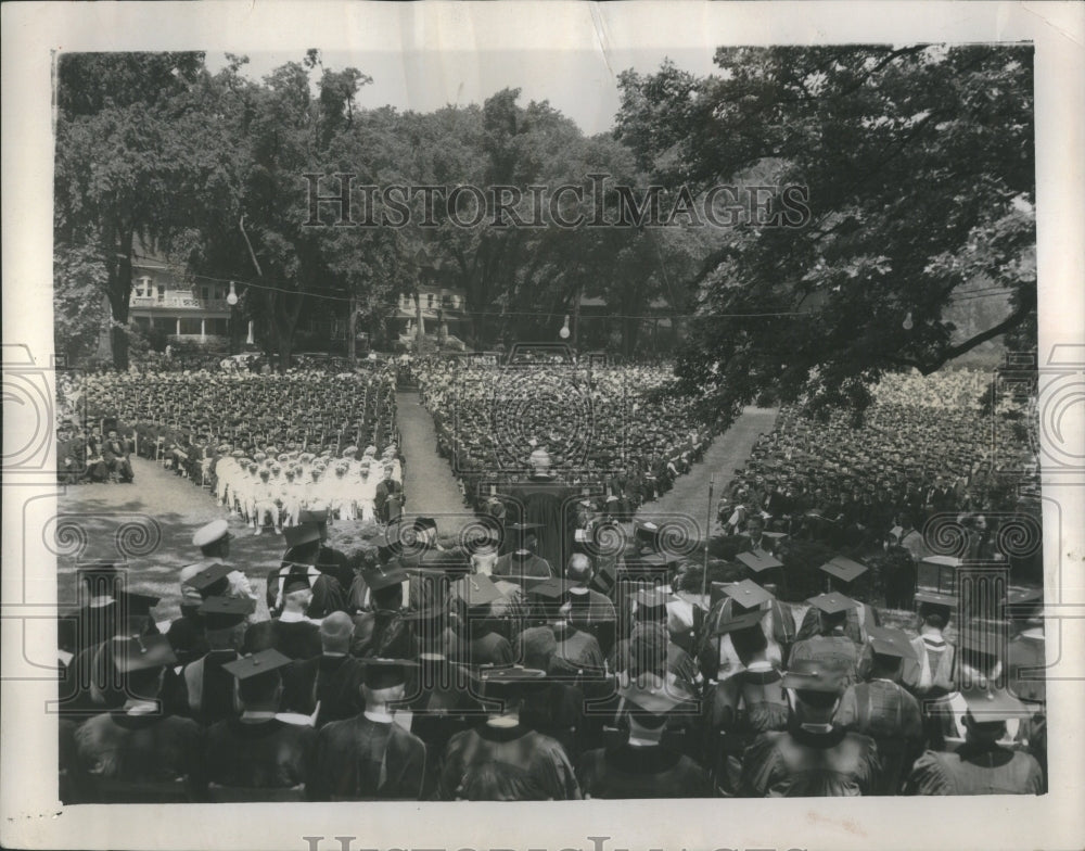 1951 Press Photo Northwestern University Centennial