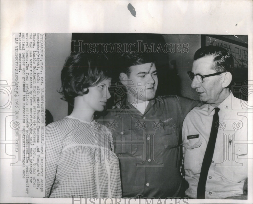 1965 Press Photo Michigan Prison