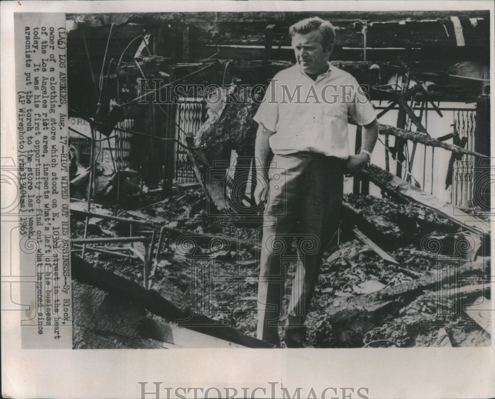 1965 Press Photo Los Angeles Riots