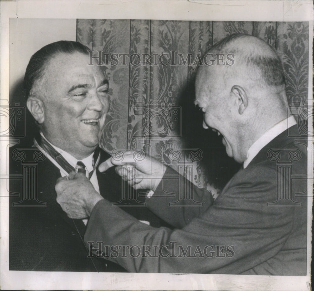 1958 Press Photo President Eisenhower