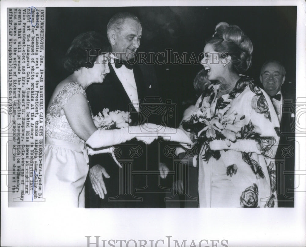 1965 Press Photo Sally Ann Howes Mrs Lyndon B Johnson