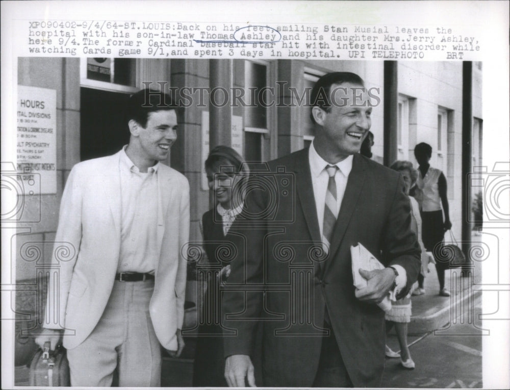 1964 Press Photo Stan Musial Cardinals Player