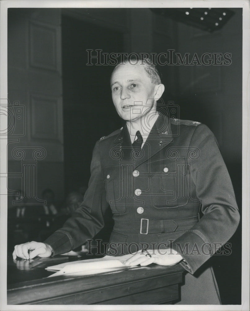 1951 Press Photo Army Officer Colonel George W. White