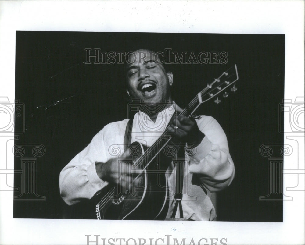 1983 Press Photo Josh White Jr. Portrays Singer Father