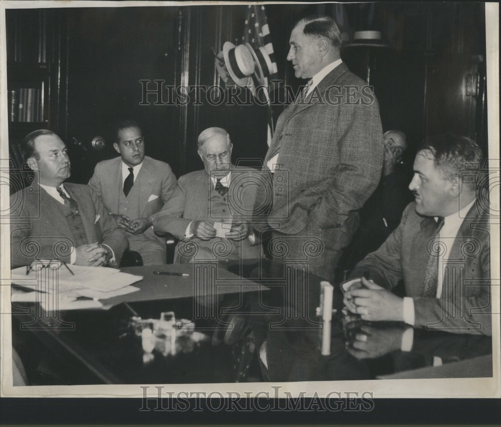 1932 Press Photo Arthur Whitcomb Wayne County Tax Comm