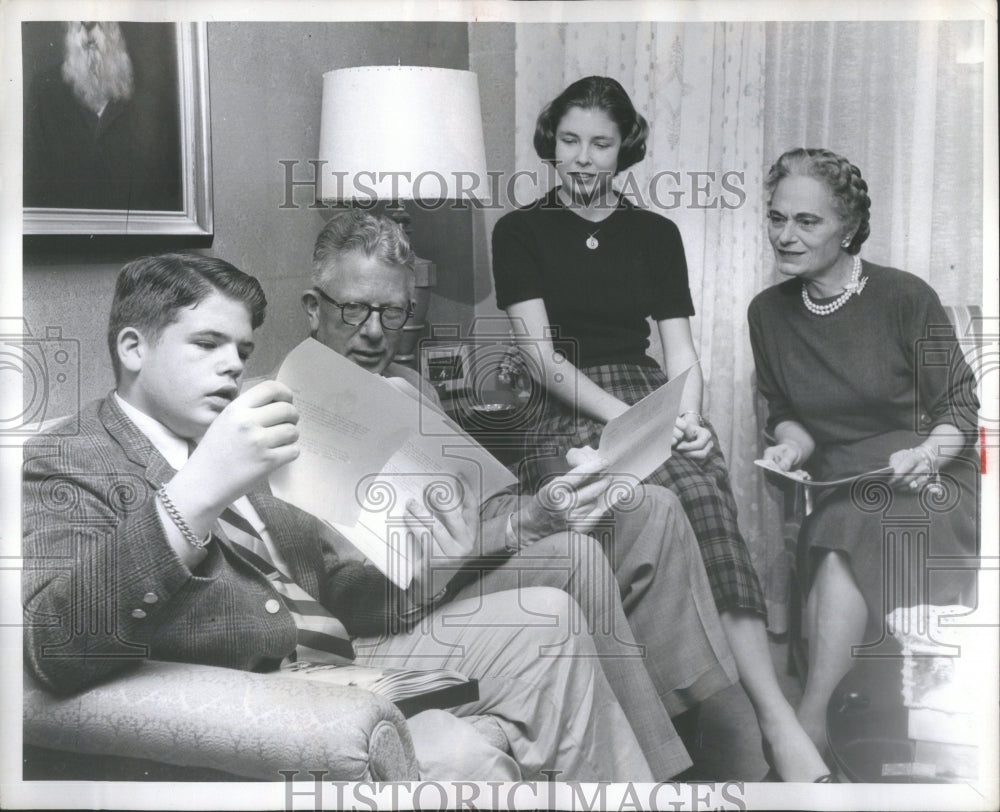 1959 Press Photo McElory Secretary Photograph Nancy