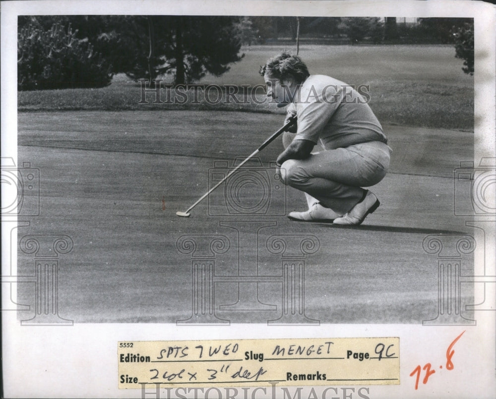 1974 Press Photo Al Mengert Golf Playground