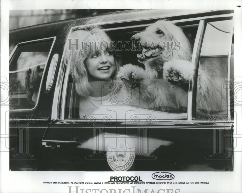 Press Photo Protocol1984 comedy Film Chris Sarandon