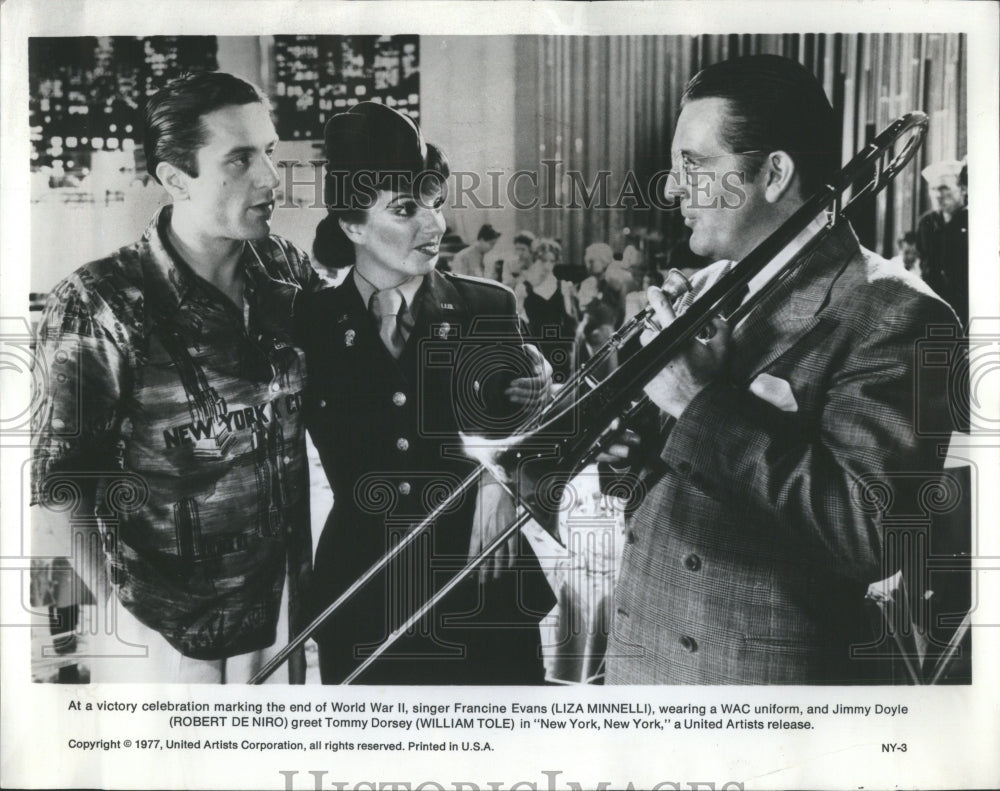 1981 Press Photo Robert DeNiro Liza Minnelli New York