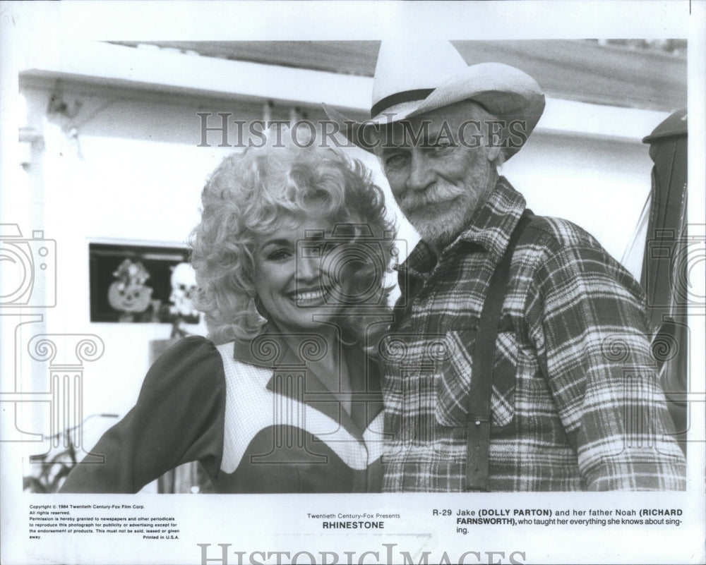 1984 Press Photo Rhinestone Bob Clark Dolly Parton