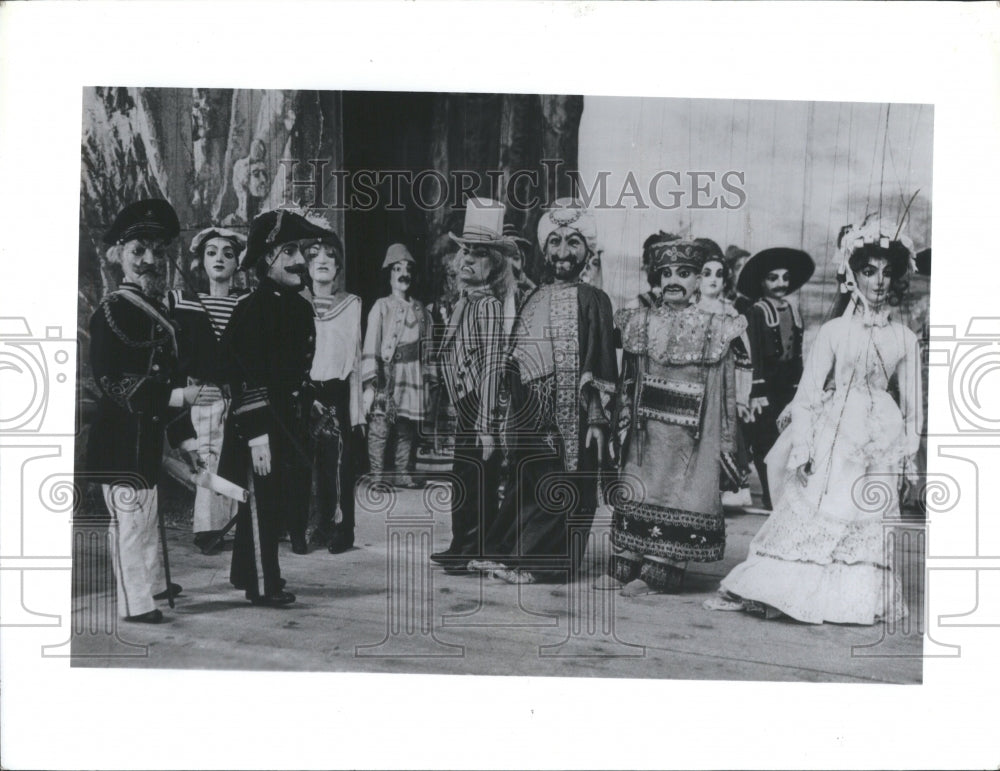 1987 Press Photo Colla Family Marionettes Ann Arbor