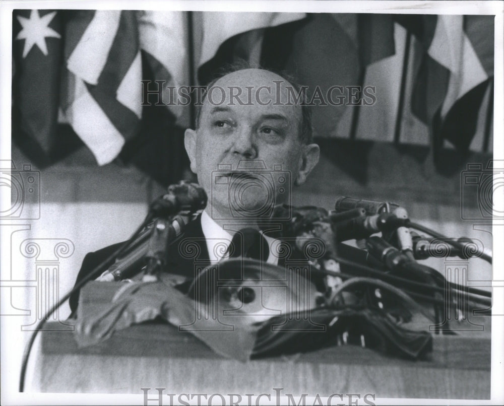 1964 Press Photo David Dean RuskUnited States Secretary