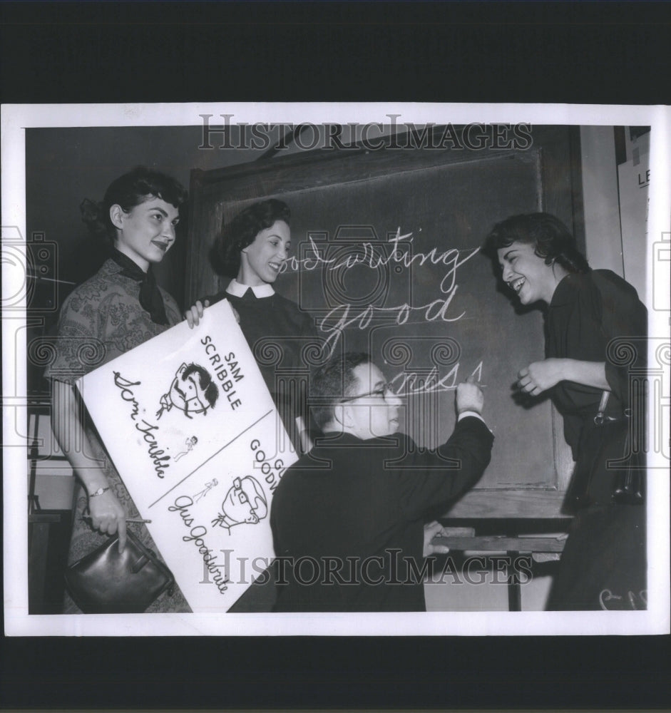 1956 Press Photo Writing Clinic