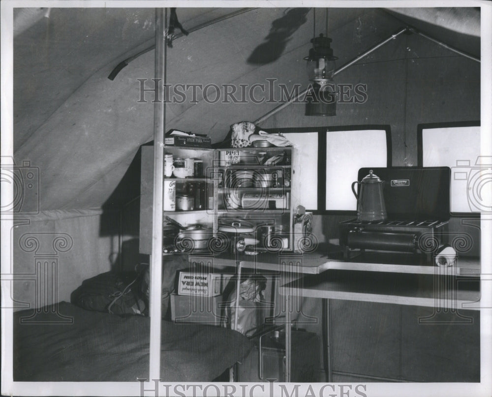 1951 Press Photo Housekeeping Facility