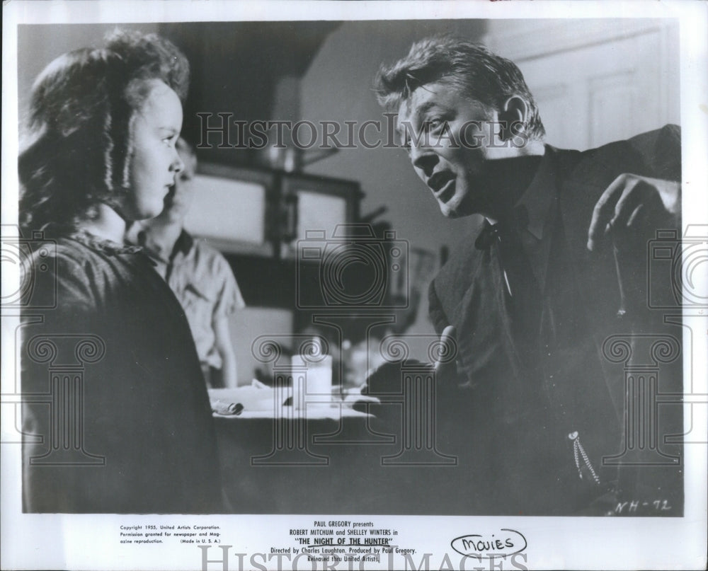 1992 Press Photo Robert Mitchum Shelley Winters Actress