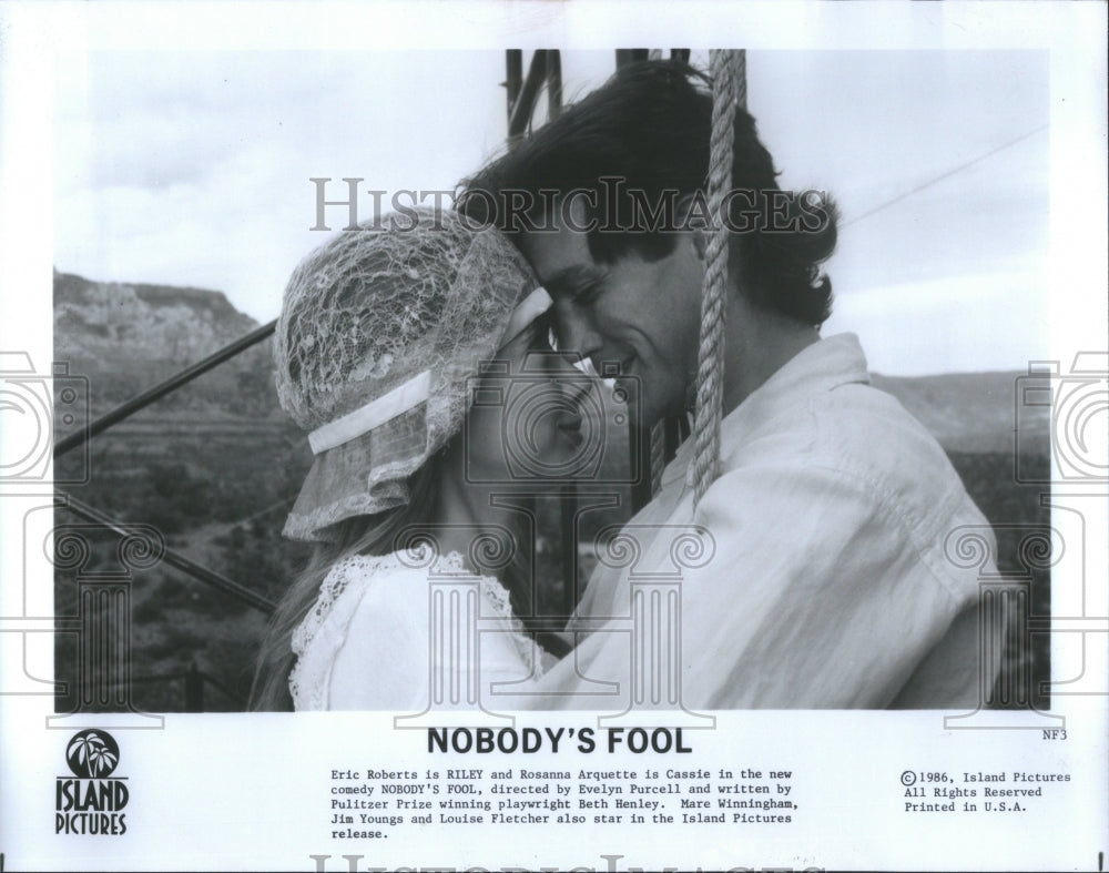 1986 Press Photo Nobody Fool Richard Russo Paul Newman