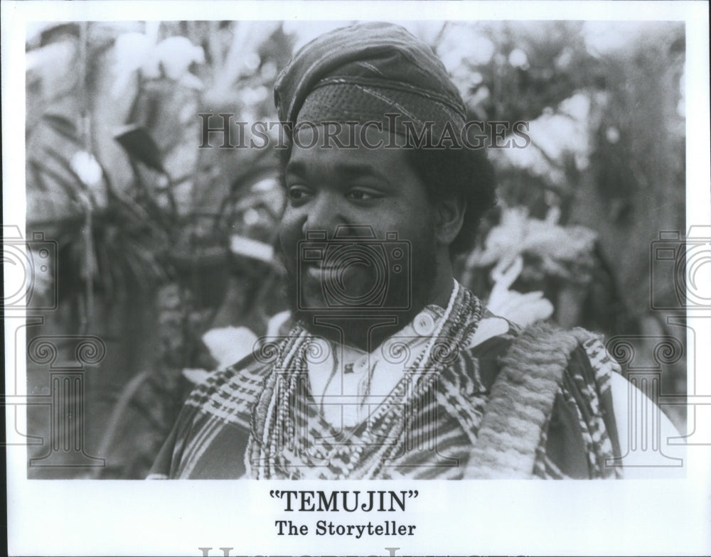 1988 Press Photo Temujin Storyteller Michigan Festival