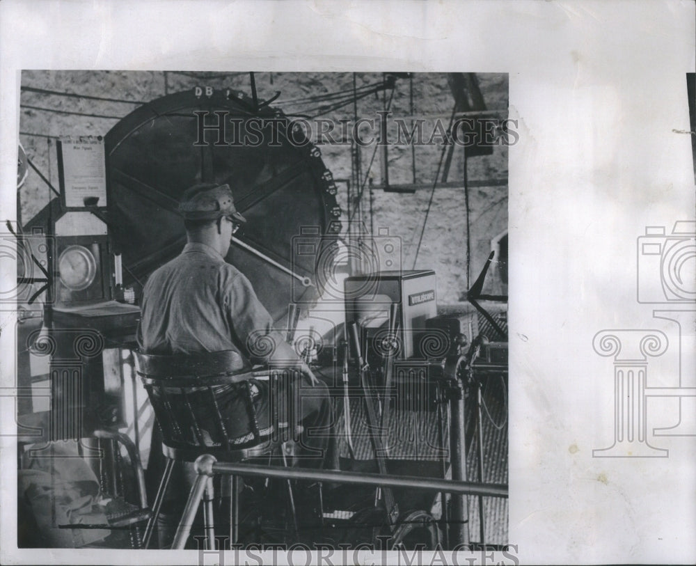 1954 Press Photo television mine