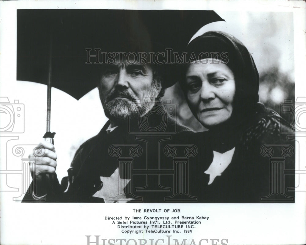 1984 Press Photo Elserly Jewish Farmer Revolt Job