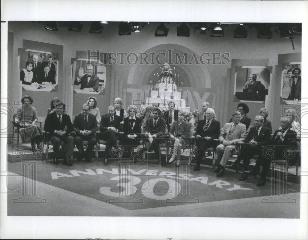 1982 Press Photo Today Tom Brokaw Pat Weaver Jim Hartz