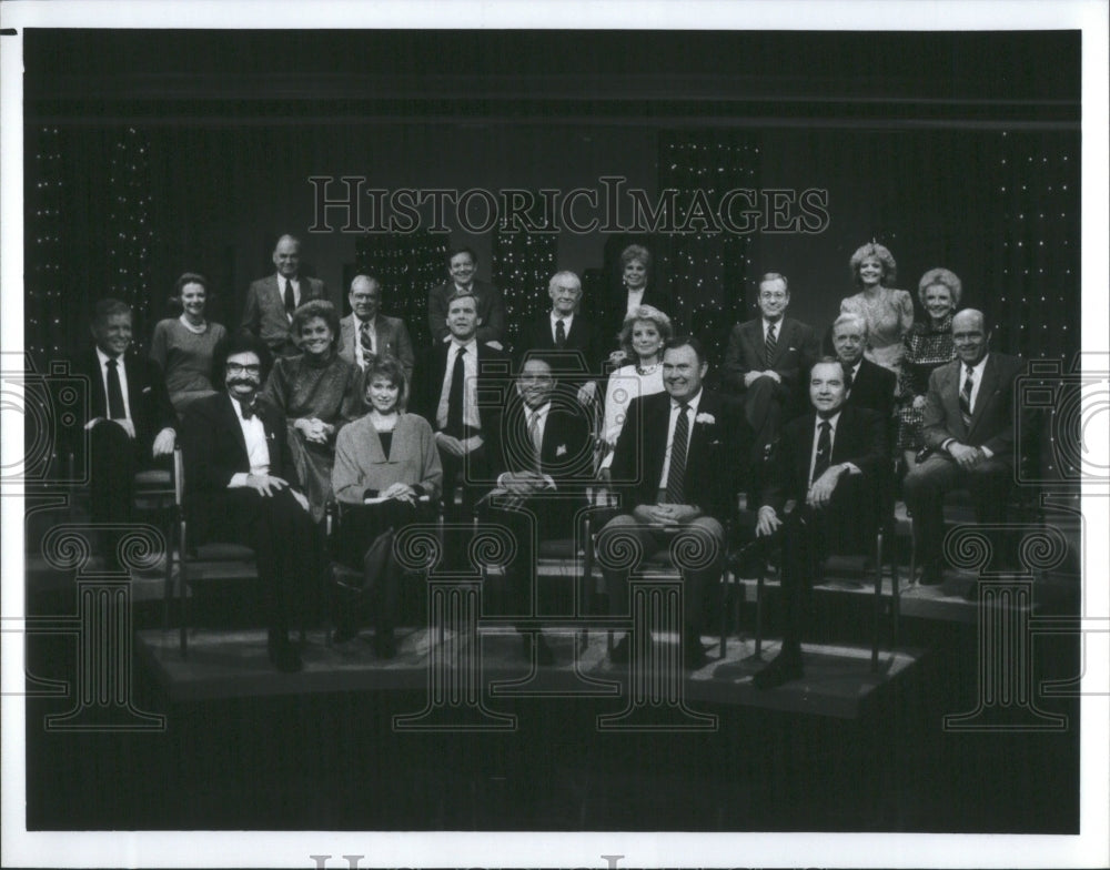 1987 Press Photo Today Girls Anchors Willard Scott