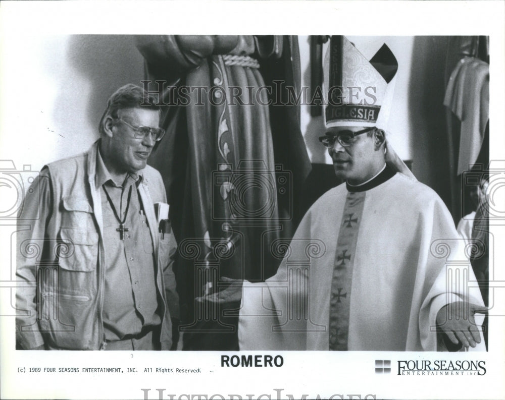 1989 Press Photo Romero Film