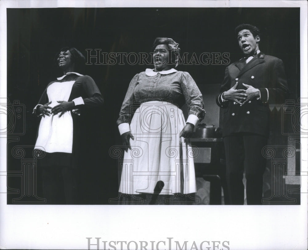 1968 Press Photo Kim Lueston Theresa Merritt Adam