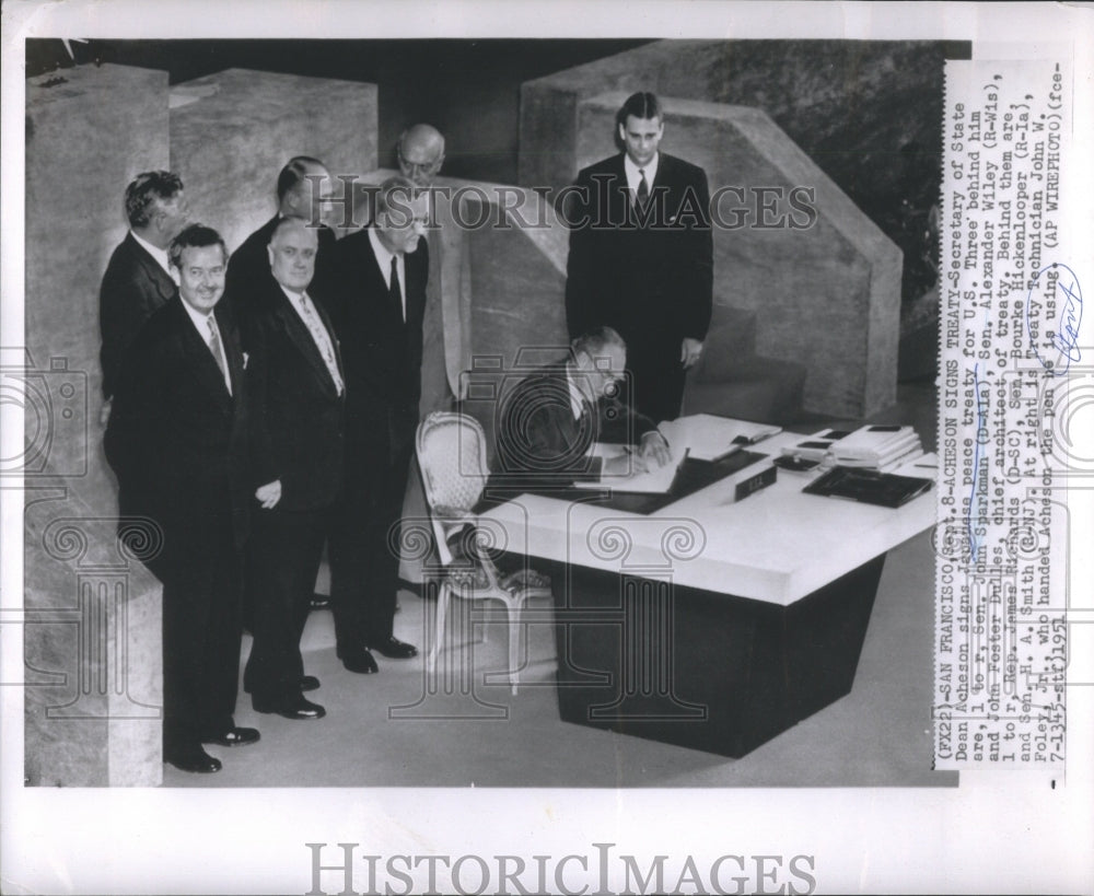 1951 Press Photo Secretary State Dean Acheson