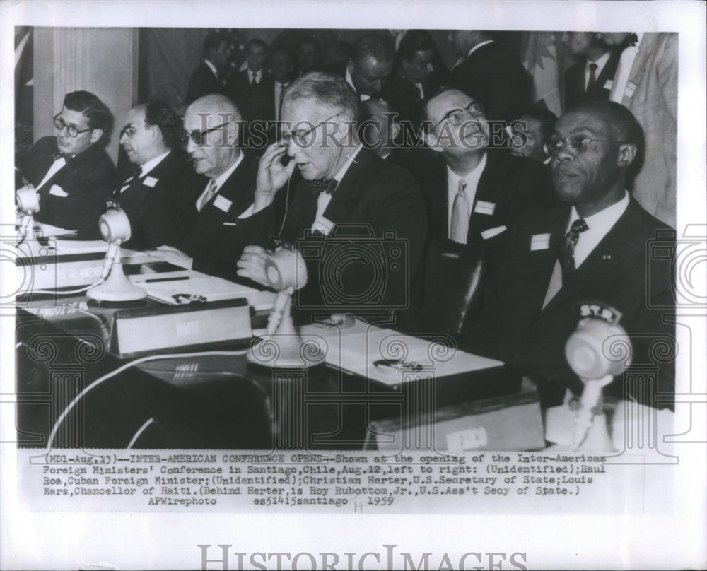 1959 Press Photo Inter-American Conference