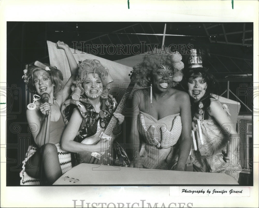 1984 Press Photo Angry Housewives Play