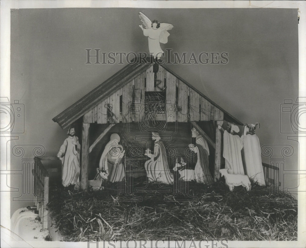 1956 Press Photo Christmas