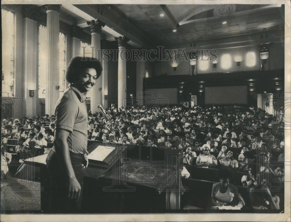 1973 Press Photo Opening Push Convention United States