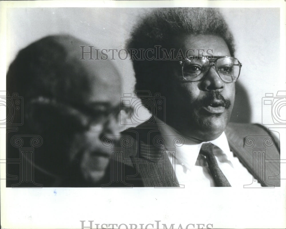 1988 Press Photo Holy Angels George Clemente Don King