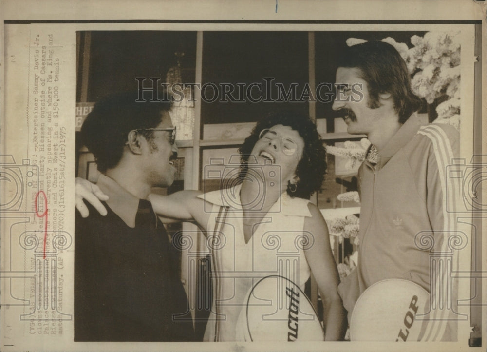 1975 Press Photo Billie Jean King Pro Tennis Player