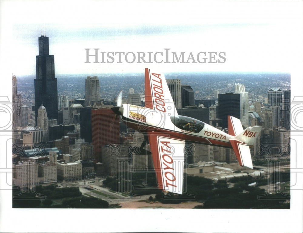 1996 Press Photo Don Johnson Toyota Airsports Corolla