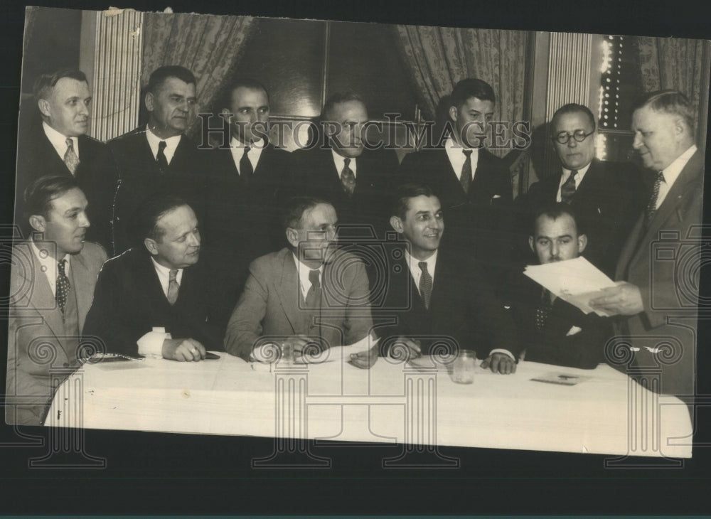 1931 Press Photo Executive Committee The Jugoslav Club