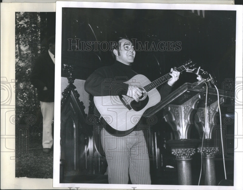 1929 Press Photo Alexander Grant Huthvan Guitarist